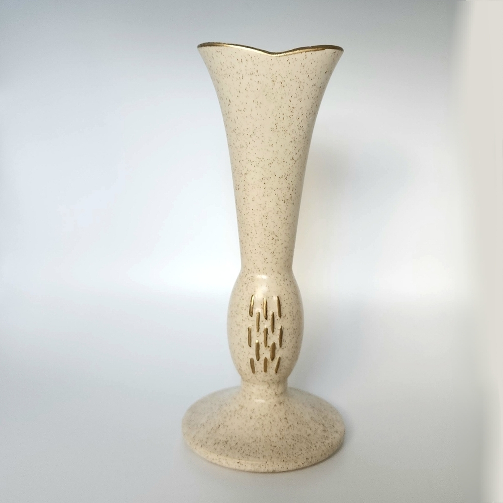 Vintage McCoy Pottery Vesta Line Bud Vase Rare Pre-1970 MCM